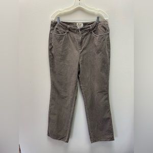 Talbots gray corduroy jeans